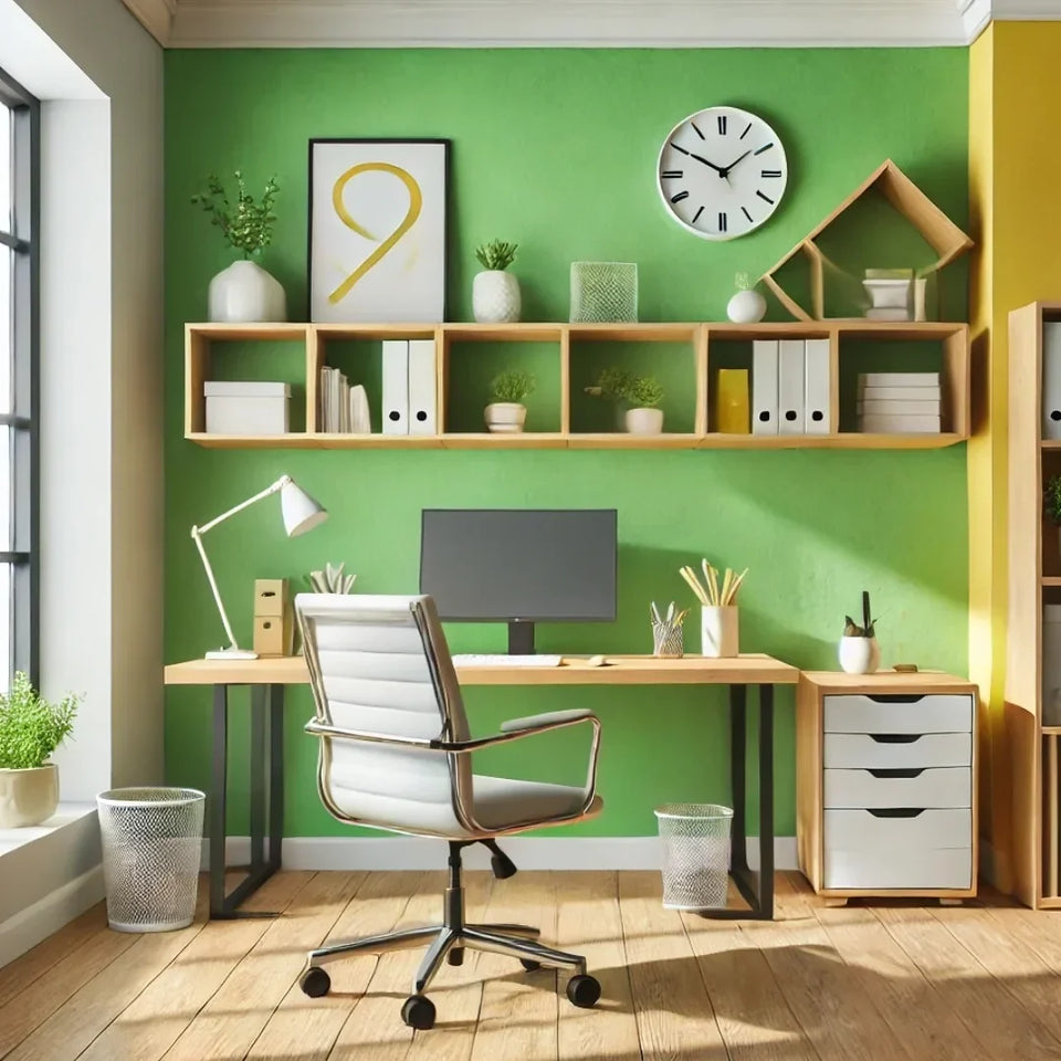 Homeoffice mit Wandfarben ruhig und produktiv gestalten