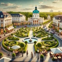 Stadtteil-Illustration Berlin-Charlottenburg