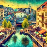 Stadtteil-Illustration Berlin-Kreuzberg