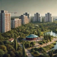 Stadtteil-Illustration Berlin-Marzahn