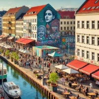 Stadtteil-Illustration Berlin-Neukölln