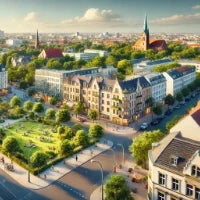 Stadtteil-Illustration Berlin-Pankow