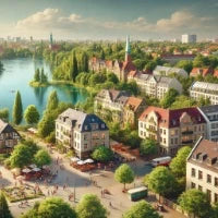 Stadtteil-Illustration Berlin-Reinickendorf
