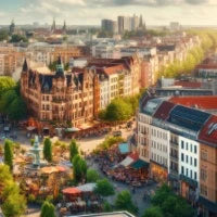 Stadtteil-Illustration Berlin-Schöneberg