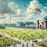 Stadtteil-Illustration Berlin-Tempelhof